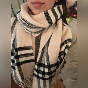 Pink & Plaid Winter Scarf